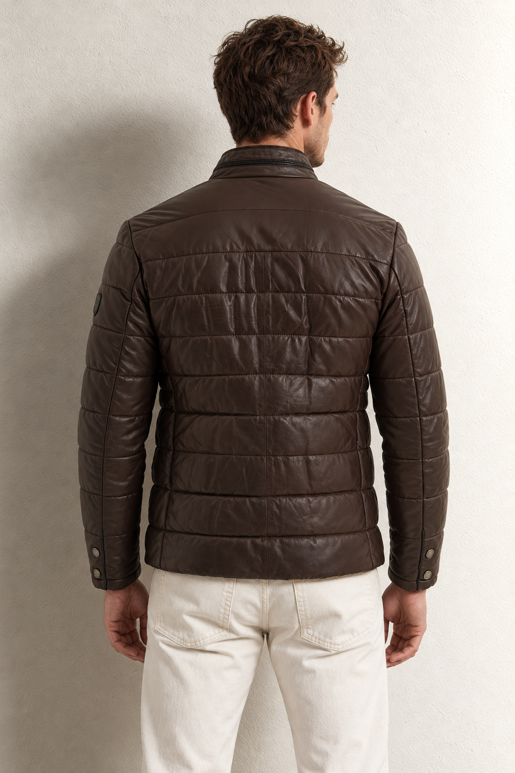 Pierre Cardin Alistair deri mont — K. KAHVE, arkadan görünüm