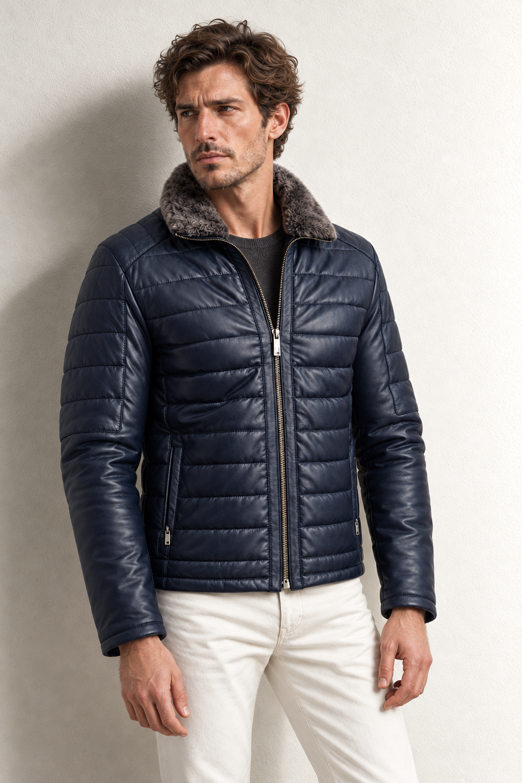 Pierre Cardin Erkek Deri Mont
