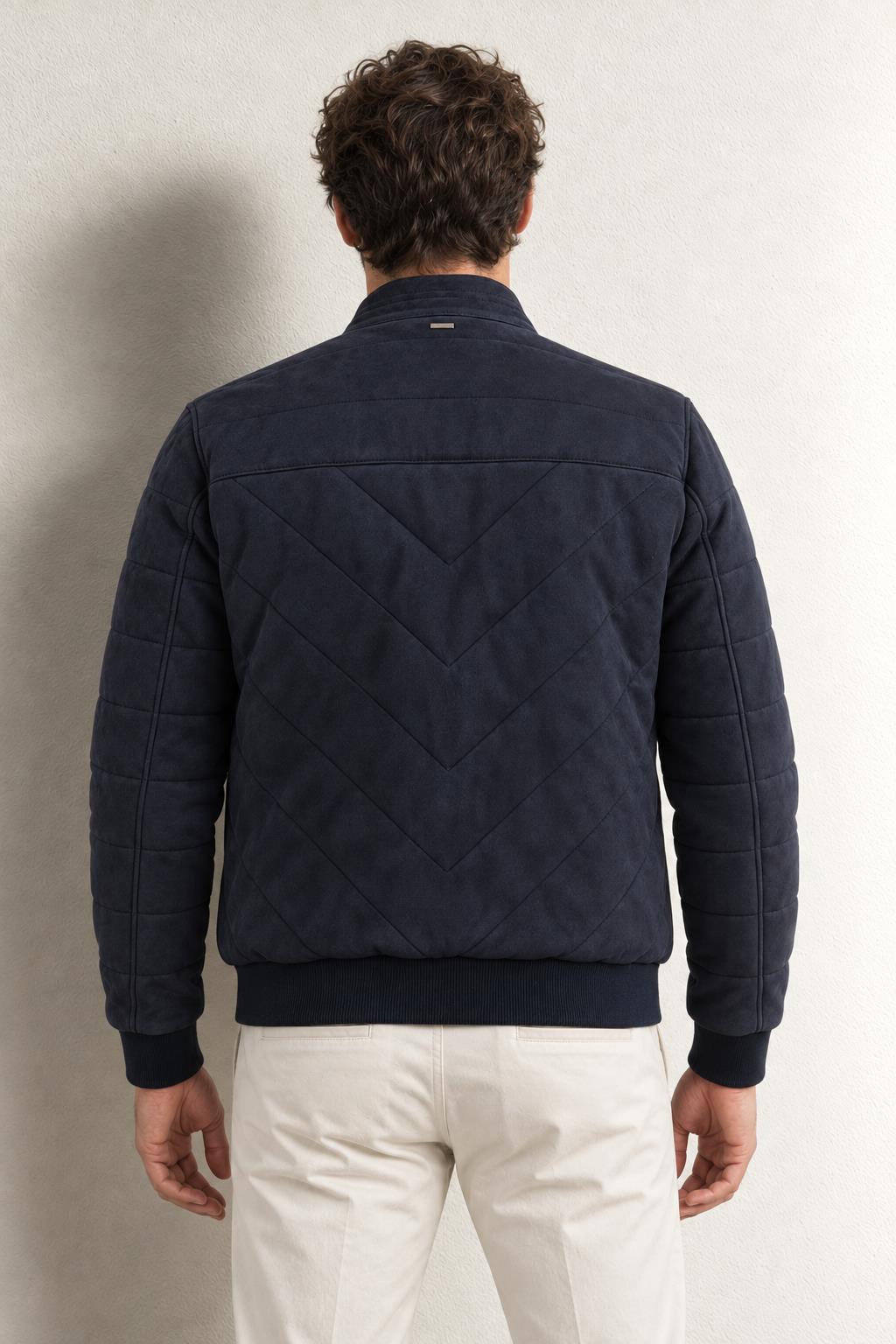 Pierre Cardin Axel Erkek Suni Süet Mont — LACIVERT