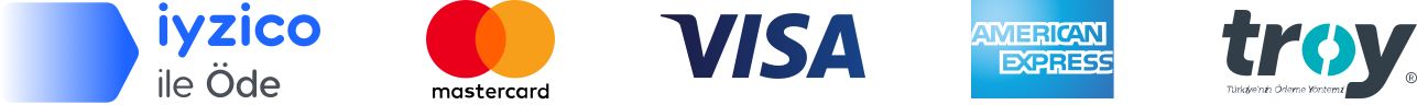 iyzico ile Öde, Mastercard, Visa, American Express ve Troy
